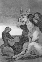 Bravo!, una caricatura delle serate musicali organizzate dal Primo Ministro spagnolo, Manuel de Godoy (1767-1851) per il re Carlo IV di Spagna (1748-1819), tavola 38 di 