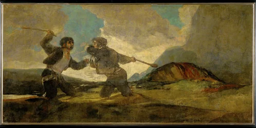 Duello con le clave (dipinto su tela)