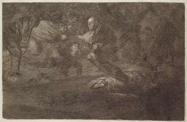 Indovinello funebre, tavola 18 dei "Proverbi".