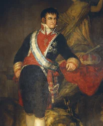 Ritratto di re Ferdinando VII (dettaglio)