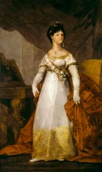 Ritratto della regina di Spagna Maria Luisa di Borbone Parma (1751-1819). Dipinto di Francisco de Goya y Lucientes (1746-1828) 1800-1810 Bilbao. Museo delle Belle Arti di Bilbao