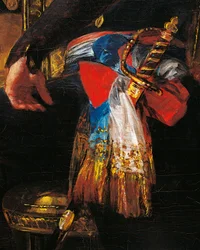 Spada e fascia (dettaglio)