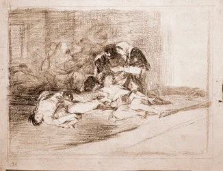 I disastri della guerra: A cosa serve una ciotola? (disegno preparatorio)