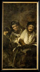 Due donne e un uomo (dipinto su tela)