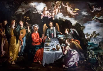 Cristo servito dagli angeli nel deserto