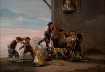 Bambini che litigano per le castagne, 1786