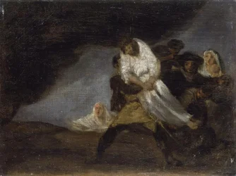 F. de Goya, Monaco impiccato