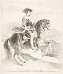 Filippo IV, re di Spagna, a cavallo