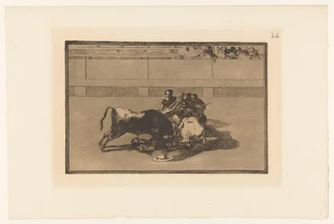 Picador caduto dal cavallo