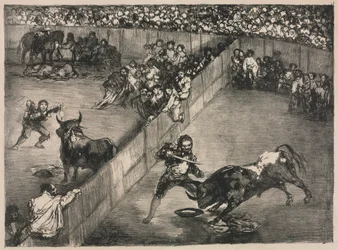 I tori di Bordeaux: corrida in un anello diviso, 1825