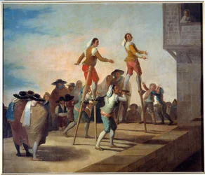Gli scalpi. Dipinto di Francisco De Goya (1746-1828)