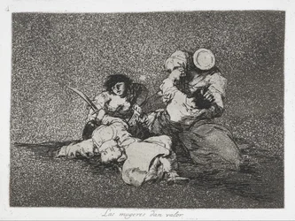 Le donne danno coraggio (Las mugeres dan valor) dalla serie I disastri della guerra (Los Desastres de la Guerra)
