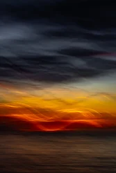 Un tramonto vivace sull
