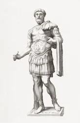 Imperatore romano Marco Aurelio. Ritratto.