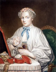 Incisione dal dipinto su tela di François Boucher (1703-1770).