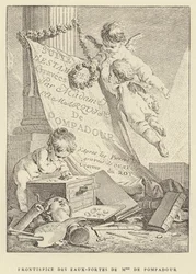Frontespizio delle acqueforti di Madame de Pompadour