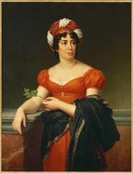 Ritratto di Germaine Necker, Mme ... (olio su tela)
