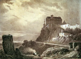 Castello di Stirling, inciso da Villeneuve