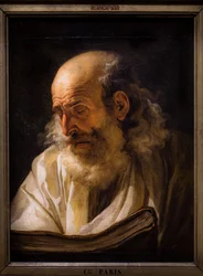 Vecchio che legge, 1772-1773 circa (olio su tela)
