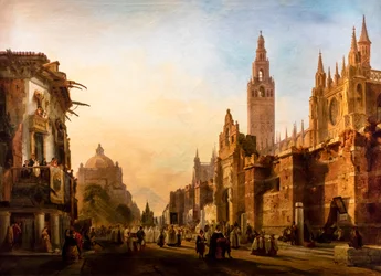 Processione del Corpus Domini davanti alla Cattedrale di Siviglia
