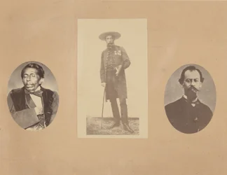 [Generale Tomas Mejia, Imperatore Massimiliano, Generale Miramon], 1867