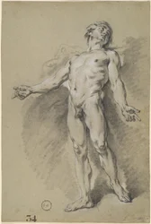 Apollo, 1752 circa (gesso nero)