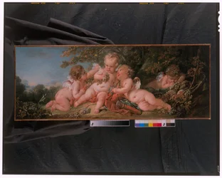 Quattro putti nel paesaggio