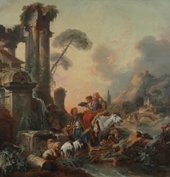Pausa alla fontana