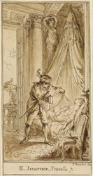 Secondo giorno, settima storia: Il duca di Atene contempla la principessa Alatiel addormentata
