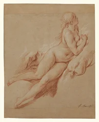 Studio di un nudo reclinato