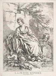 La ragazzina che riposa