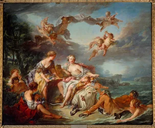 Il ratto di Europa. Dipinto di Francois Boucher (1703-1770)