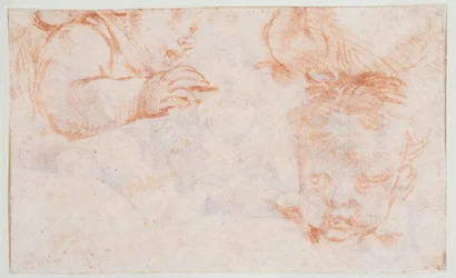 Tre teste di ragazzo. Studi per un pannello da porta ad Amalienborg