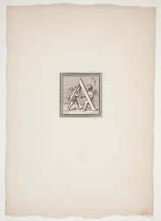 Un monogramma con putti
