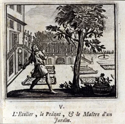 La scuola pedante e il maestro di un giardino