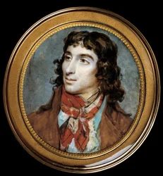 Ritratto di Camille Desmoulins (1760-1794). Miniatura dipinta da Francois Dumont (1751-1831). Museo del Louvre, Parigi