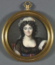 Ritratto di una donna in un vestito marrone, 1795