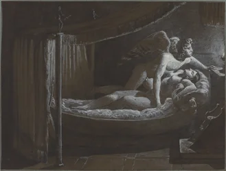 Cupido con Psiche che spegne la lampada