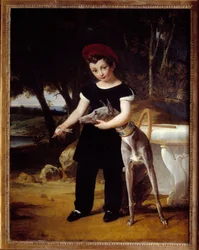 Ritratto del Duca di Bordeaux (1820-1883), Conte di Chambord al Castello di Villeneuve l