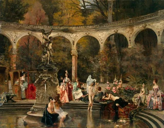 Bagno delle dame di corte nel XVIII secolo, 1888