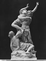 Ratto di Proserpina da parte di Pluto mentre una delle sue compagne la trattiene, 1699 (calco in gesso da marmo)