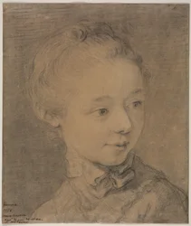 Testa di una giovane ragazza che si gira verso destra, 1758