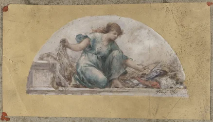 Bozzetto per la sala da pranzo dell