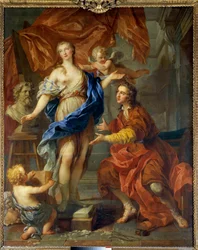 Pigmalione vede la sua statua animata Dipinto di François Le Moyne (1688-1737). 1729 Tours, Museo delle Belle Arti