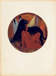 Mowgli e Bagheera, illustrazione da 