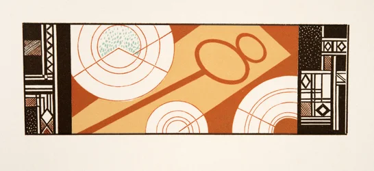 Illustrazione grafica da Prometeo incatenato di Eschilo, pub. 1941 (stampa pochoir)