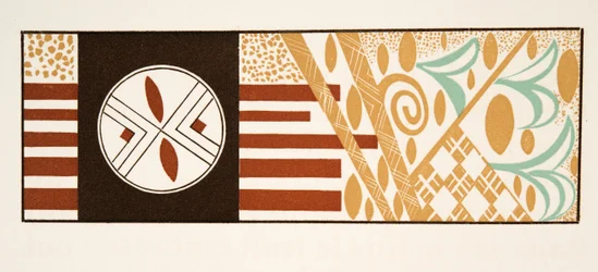 Illustrazione grafica da Prometeo incatenato di Eschilo, pub. 1941 (stampa pochoir)