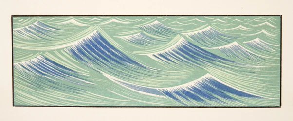 Illustrazione grafica da Prometeo incatenato di Eschilo, pub. 1941 (stampa pochoir)