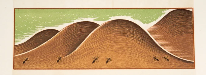 Illustrazione grafica da Prometeo incatenato di Eschilo, pub. 1941 (stampa pochoir)
