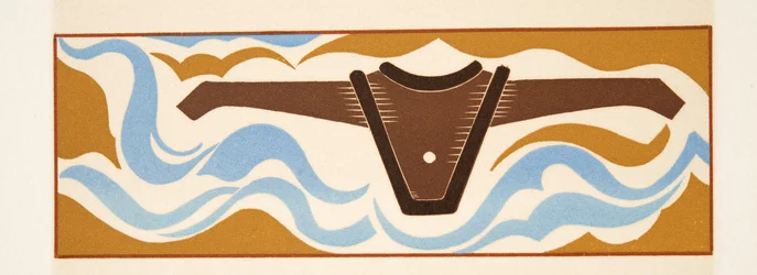 Illustrazione grafica da Prometeo Incatenato di Eschilo, pub. 1941
